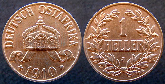 German E. Africa 1 Heller