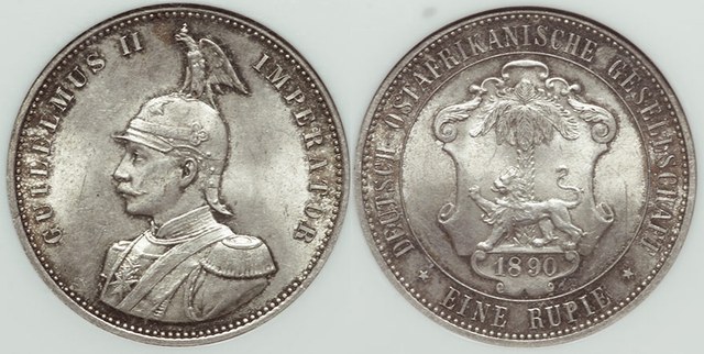 German E. Africa 1 Rupie