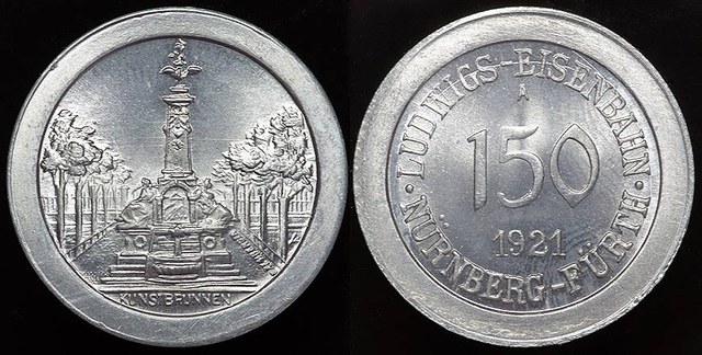 Nurnberg - 1st German Railroad, 1921