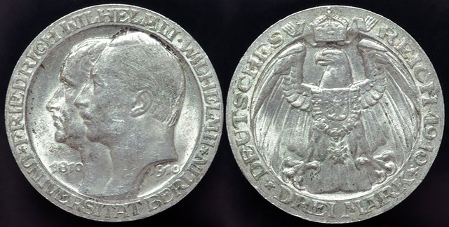 Germany - Prussia 3 Mark 1910