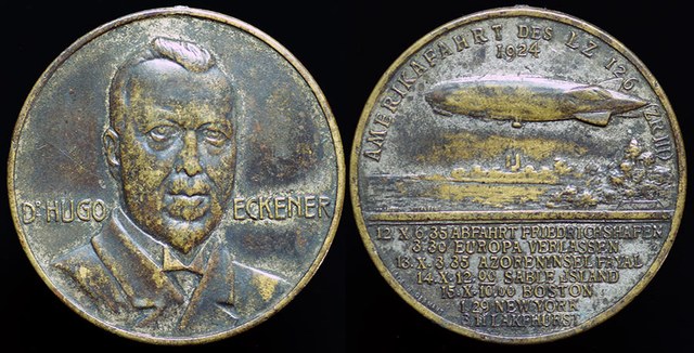 Germany - Hugo Eckener & Flight of Zeppelin LZ 126 to America, 1924