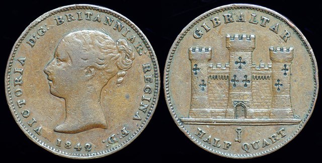 Gibraltar - 1/2 Quart 1842