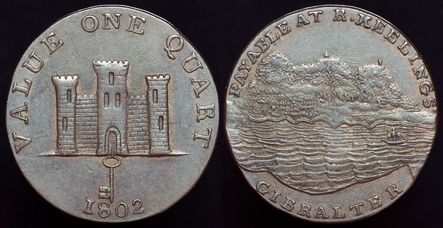 Gibraltar Quart - Keelings 1802