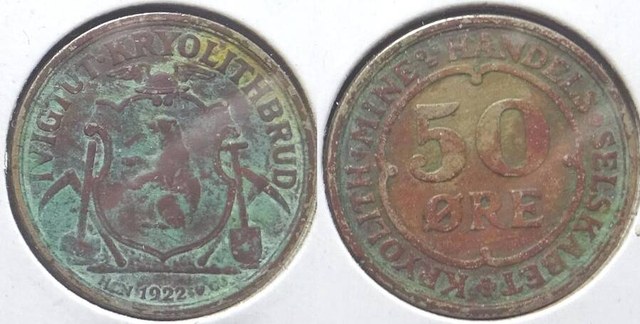 Greenland Token 1922 25 øre