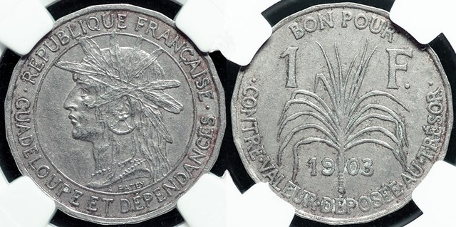 Guadeloupe - 1 Franc 1903