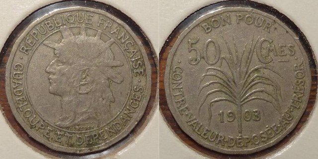 Guadeloupe 1903 50 centimes
