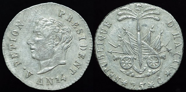 Haiti 25 Centimes AN14