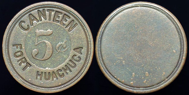 Ft Huachuca AZ Canteen 5 Token - 1888