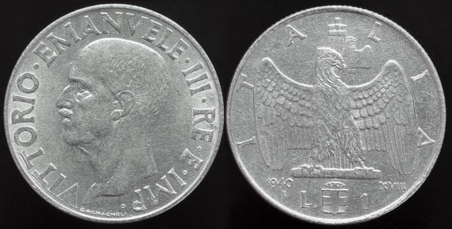 Italian Fascists 1 Lira - 1940