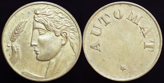 Italy - 20 Centesimi Type Automat Token