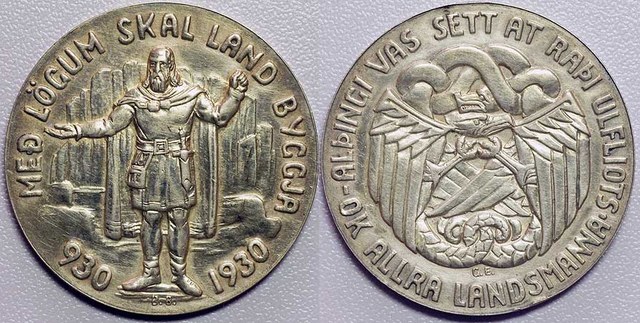 Iceland 5 Kroner - 1930 Althing Millennium