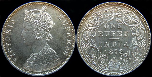 British India Rupee - 1878