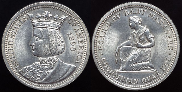 USA Isabella Quarter 1893
