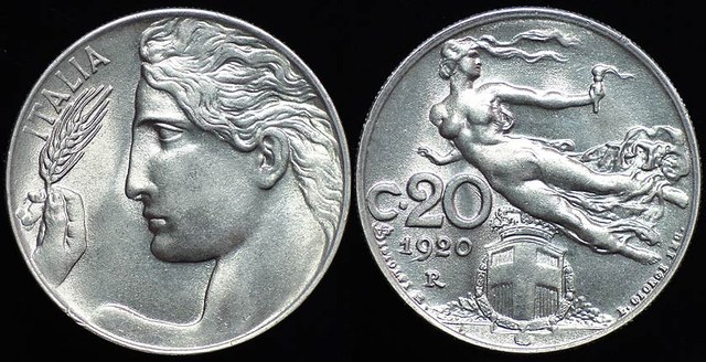 Italy 20 C. - 1920