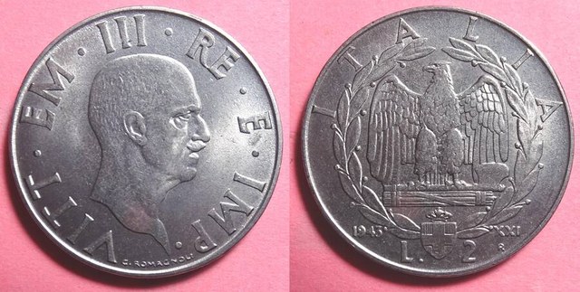 Italy 1943 2 Lire