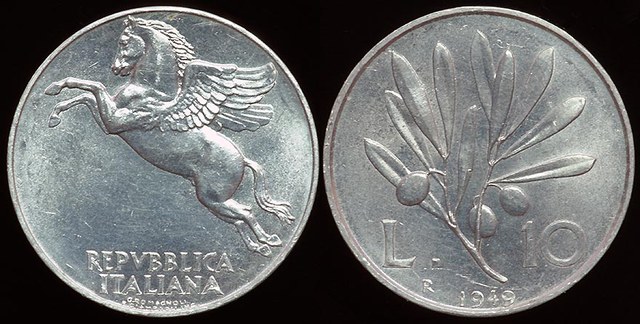 Italy 10 Lira 1949