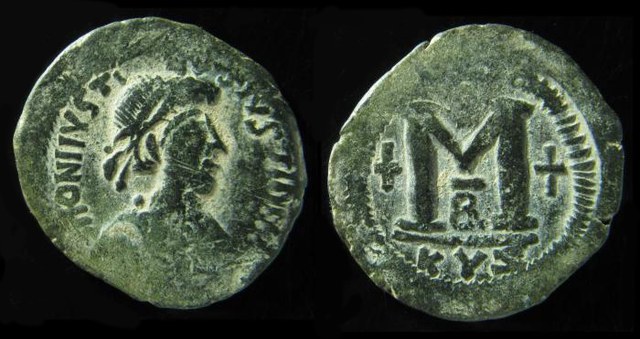JUSTIN I & JUSTINIAN I, 527 A.D. FOLLIS