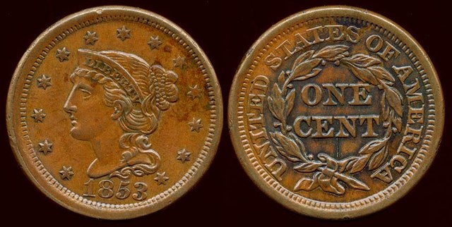 USA Large Cent 1853