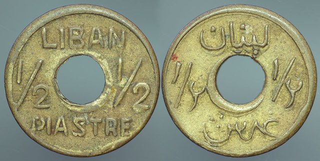 Lebanon Half Piastre of WWII