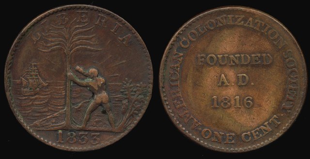 Liberia - AMERICAN COLONIZATION SOCIETY, ACS;  CH-4