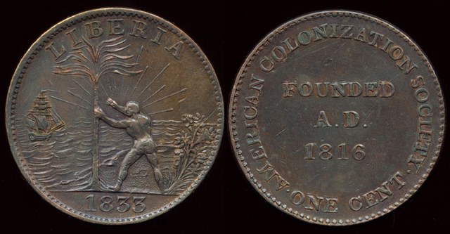 Liberia - AMERICAN COLONIZATION SOCIETY, ACS;  CH-6