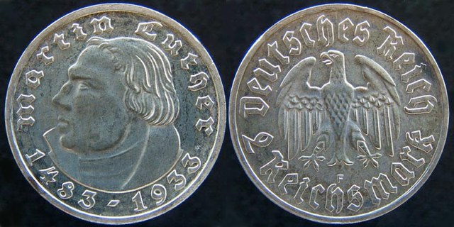 Martin Luther - 2 Reichsmark