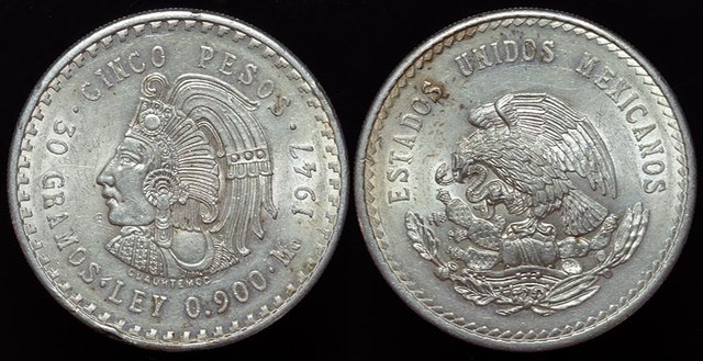 Mexico 5 Peso Cuauhtemoc