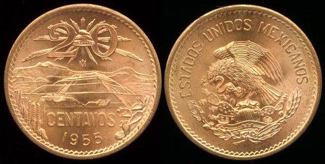 Mexico 20c 1955 - Pyramid of the Sun
