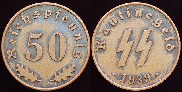 Nazi SS Kantinageld Token
