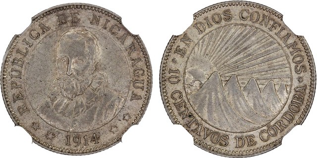 Nicaragua - 10 Centavos 1914 H