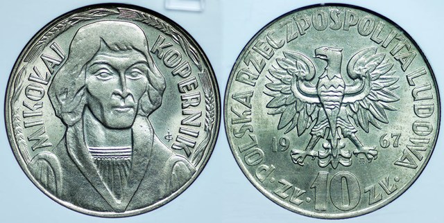 Poland - 10 Zlotych Nicolaus Copernicus 1967