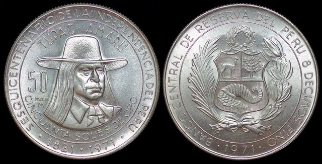 Peru Tupac Amaru II 50 Soles - 1971