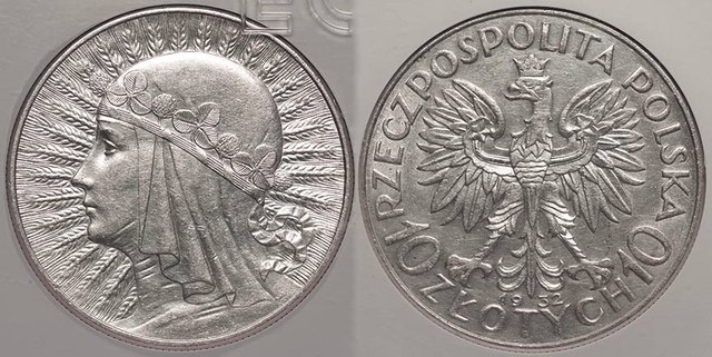 Poland 10 Zlotych - 1932