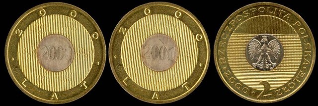 Poland - Millennium '3 Sided coin' 2 Zl, 2000