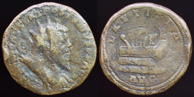 Postumus, Galley Sesterius