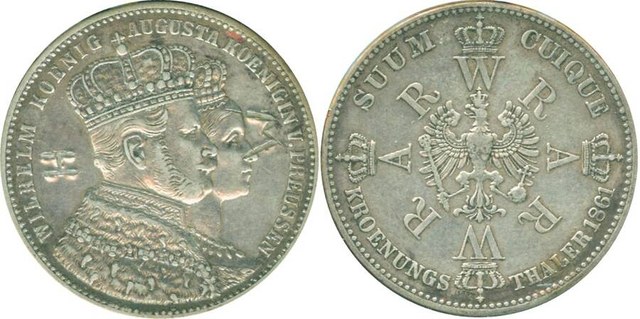 Prussia 1861 1 Thaler Commemorative