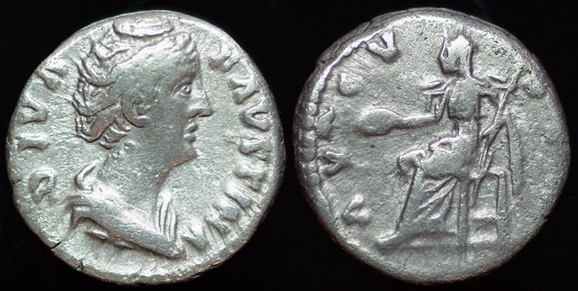 Rome - Faustina Senior, VESTA denarius
