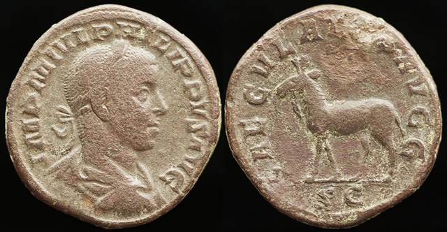 Philip II Sestertius - European Elk
