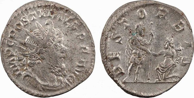 Postumus with Kneeling Woman