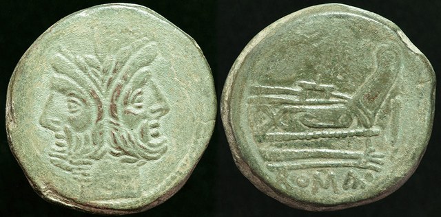 Roman Republic As - Janus & Prow