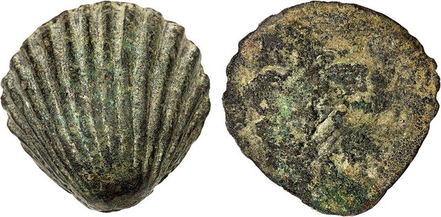 Rome - Scallop Shell Aes Formatum ~ 400 BCE