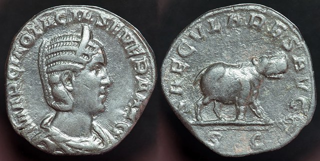 Otacilia Severa Hippo Sestertius 248 AD