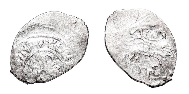 RUSSIA (MOZHAISK)~AR Denga 1389-1432 AD