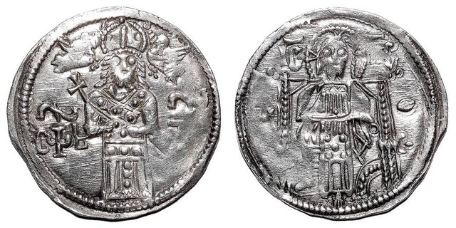 SERBIAN EMPIRE ~AR Coronation Dinar c.1346 AD