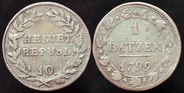 Helvetian Republic - 1 Batzen 1799