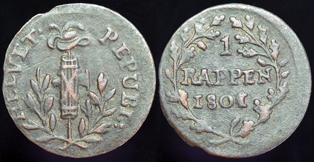 Helvetian Republic - 1800 Rappen