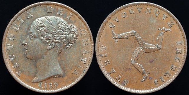 Isle of Man - Half Penny 1839