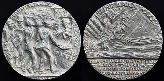 Germany & UK - Lusitania Medal 1915