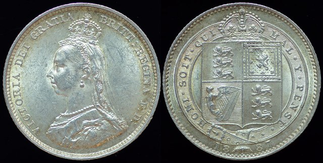 Great Britain - Victoria Jubilee 1887 Shilling