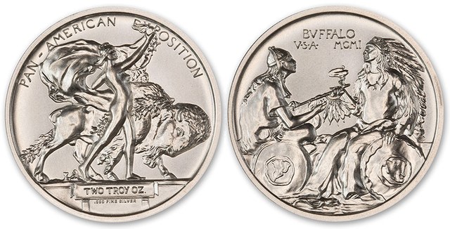 US Pan- American Exposition Medal Tribute 2 oz